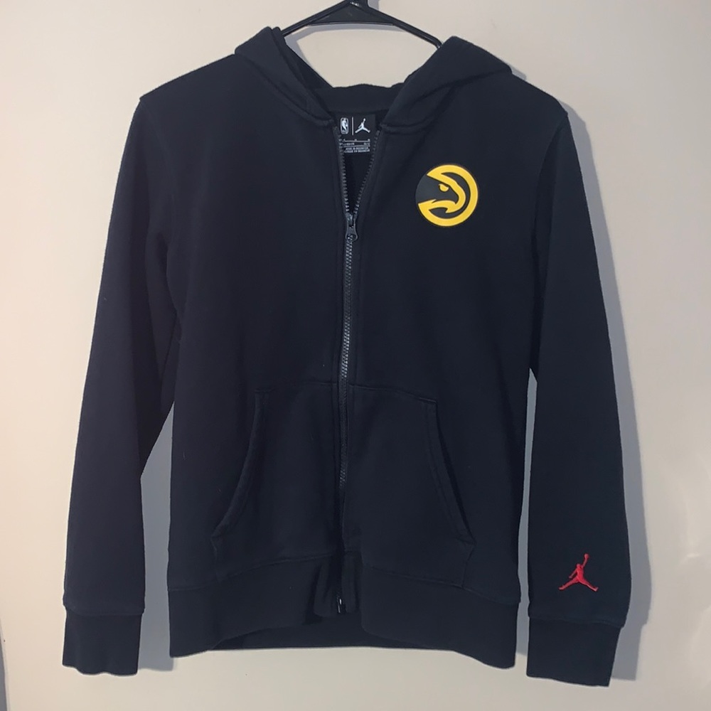 Jordan Atlanta Hawks Youth Medium Black Zip Up Jacket